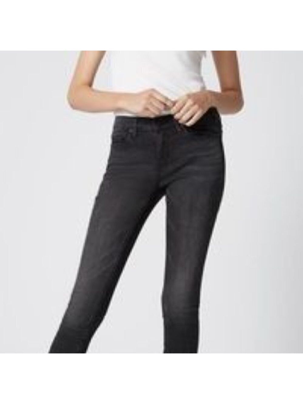 Blank NYC Faded Black Wash Skinny Leg Jeans Size 26